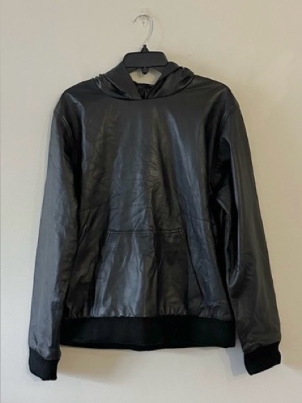 Genuine Lambskin Leather Hoodie Opium Owens Aesthetic Avant Garde L Carti